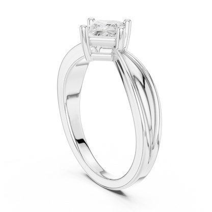 Cushion Solitaire Lab Grown Diamond Ring