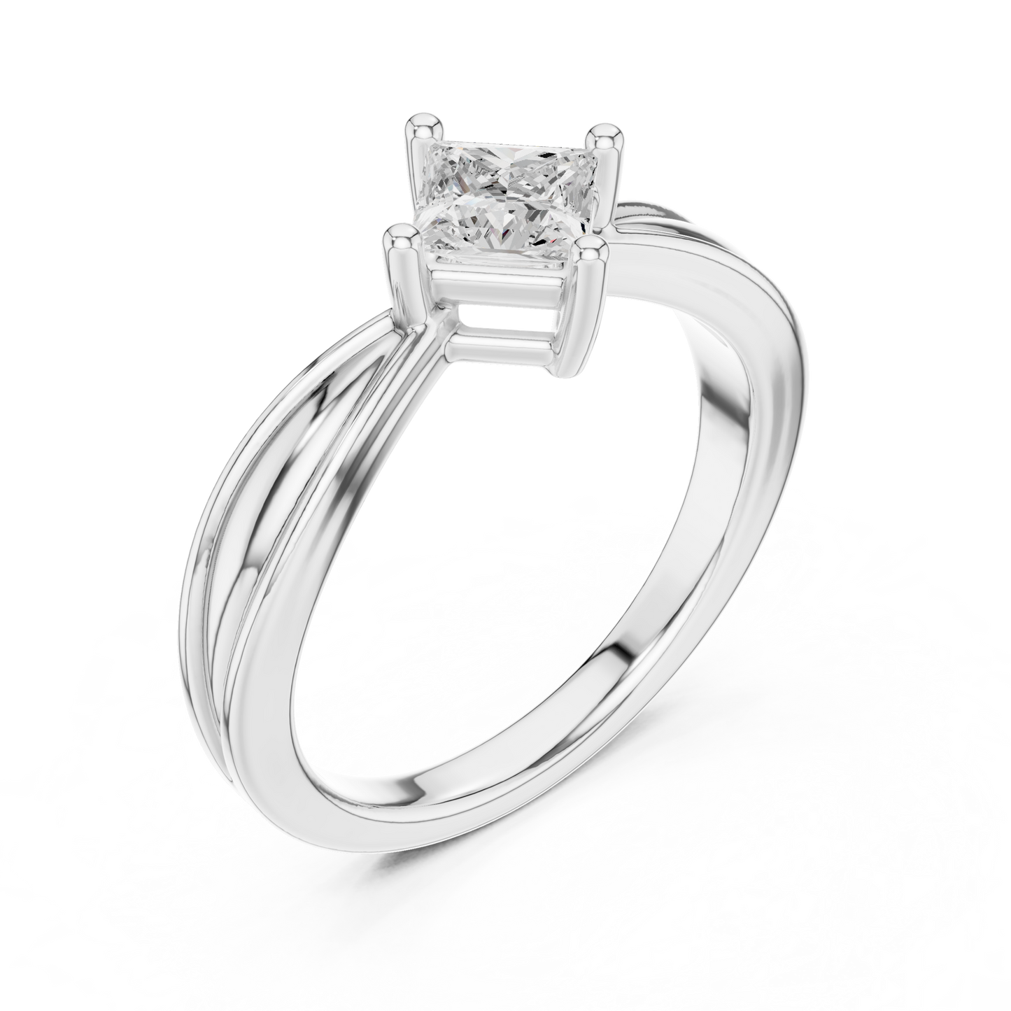 Cushion Solitaire Lab Grown Diamond Ring