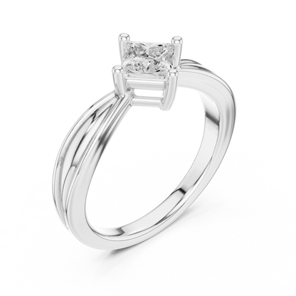 Cushion Solitaire Lab Grown Diamond Ring