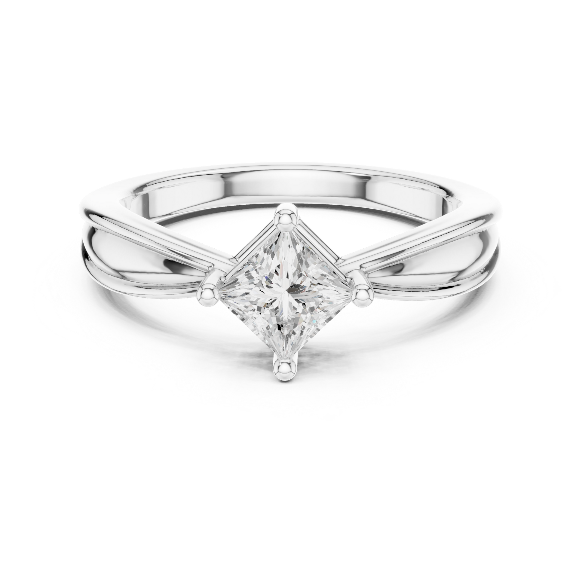 Cushion Solitaire Lab Grown Diamond Ring