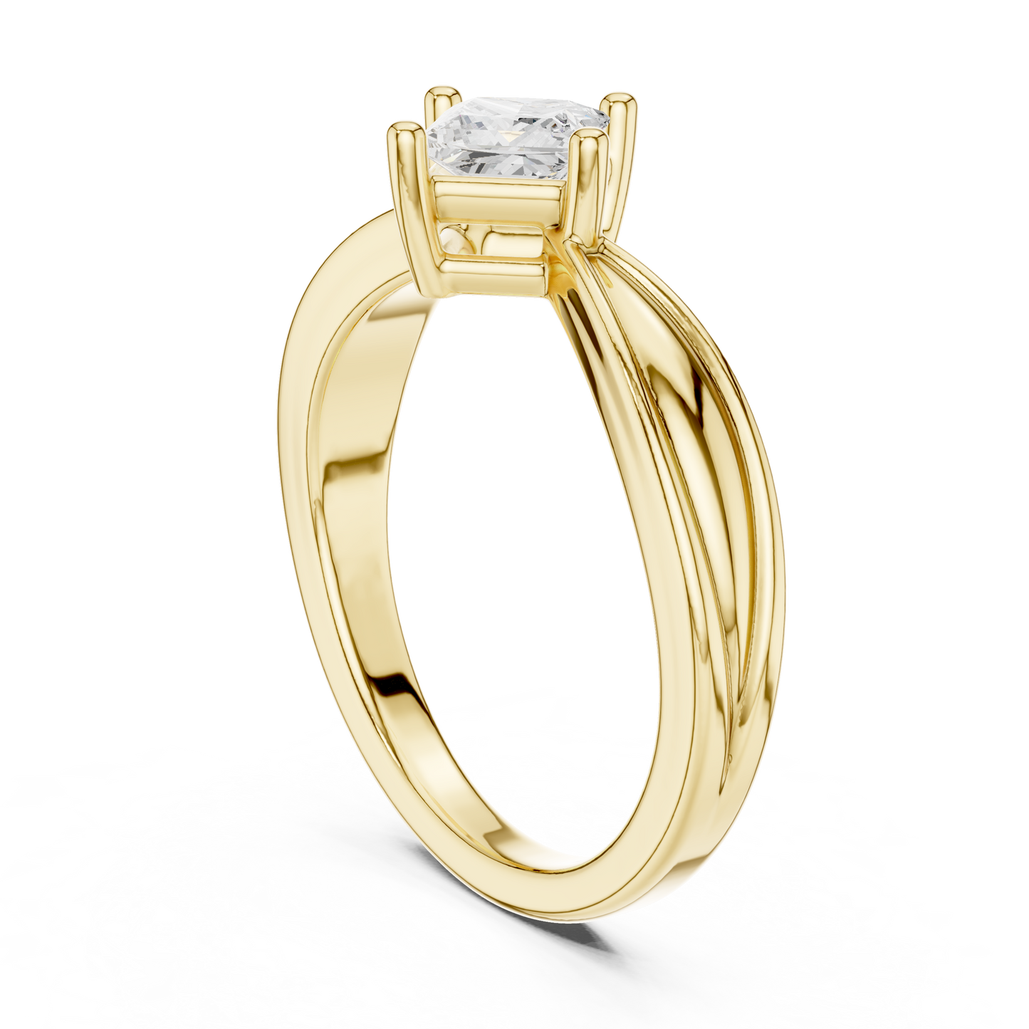 Cushion Solitaire Lab Grown Diamond Ring