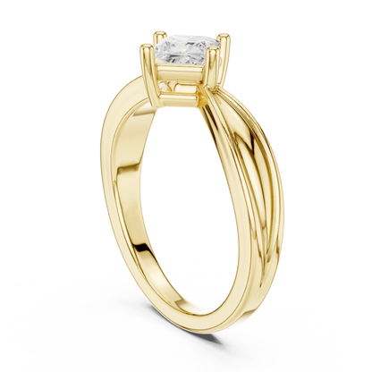 Cushion Solitaire Lab Grown Diamond Ring