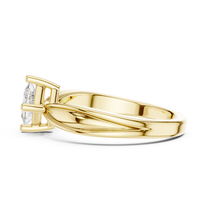 Cushion Solitaire Lab Grown Diamond Ring