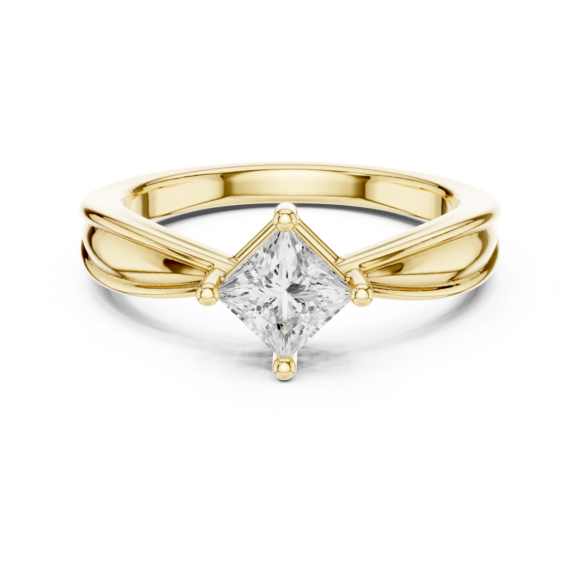 Cushion Solitaire Lab Grown Diamond Ring