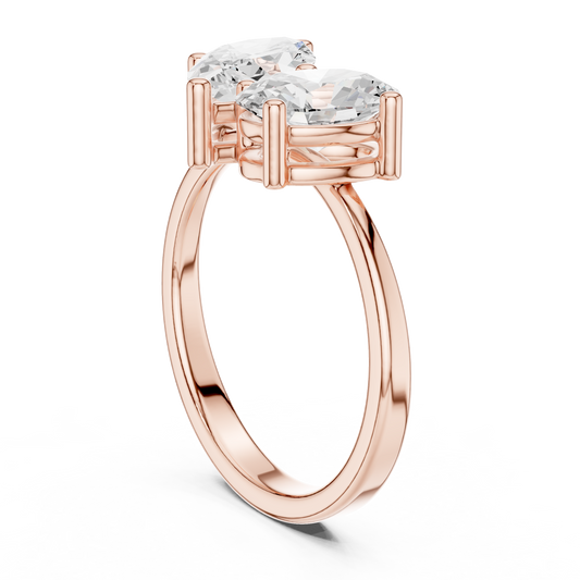 Mixed Shape Lab Grown Diamond Halo Ring