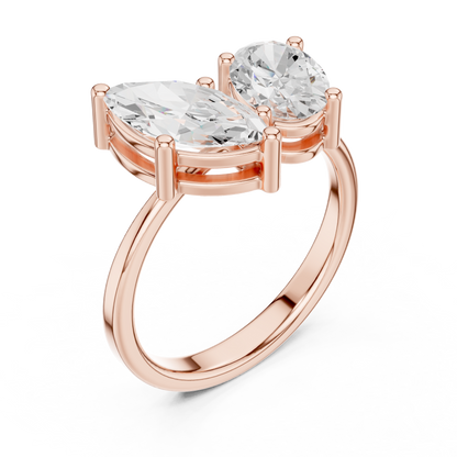 Mixed Shape Lab Grown Diamond Halo Ring