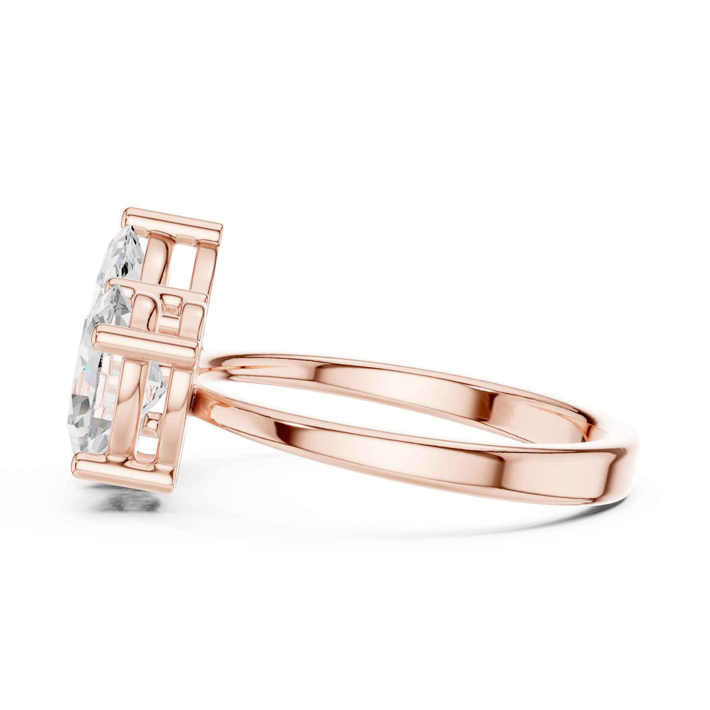 Mixed Shape Lab Grown Diamond Halo Ring