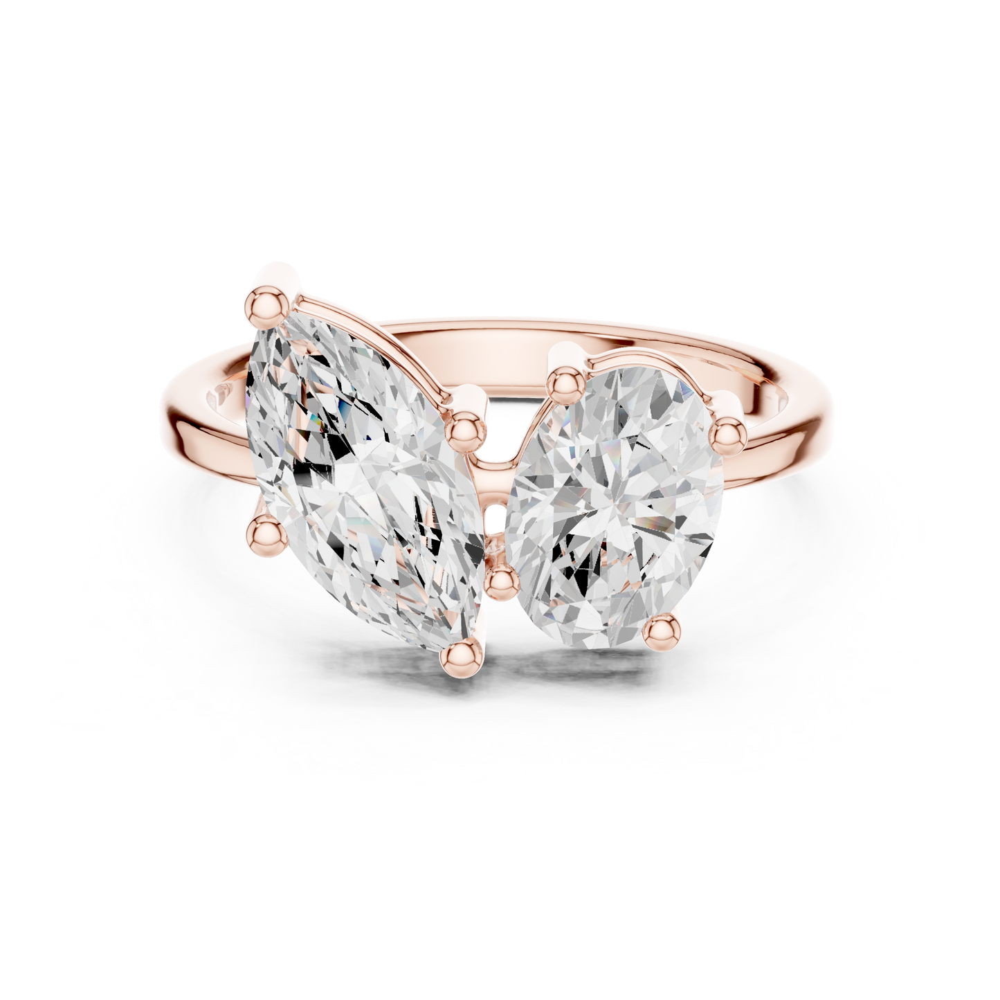 Mixed Shape Lab Grown Diamond Halo Ring