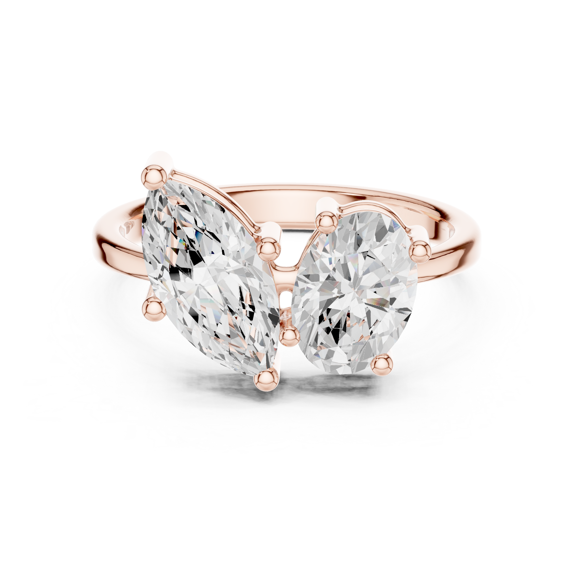 Mixed Shape Lab Grown Diamond Halo Ring