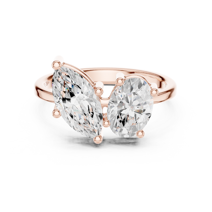 Mixed Shape Lab Grown Diamond Halo Ring
