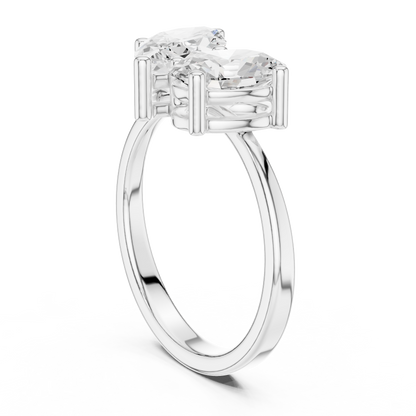 Mixed Shape Lab Grown Diamond Halo Ring