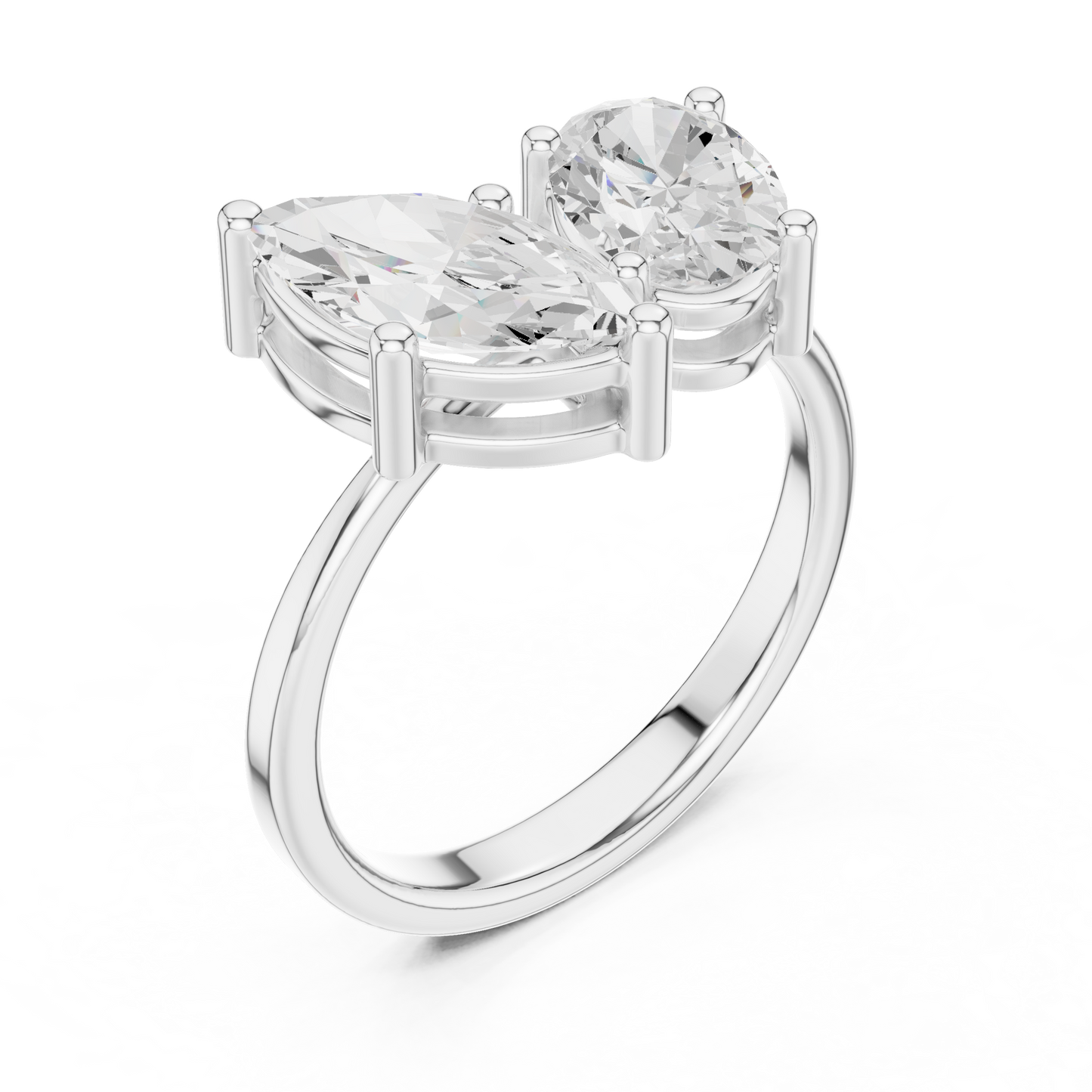 Mixed Shape Lab Grown Diamond Halo Ring