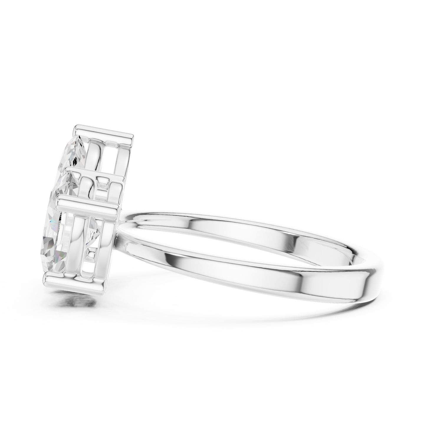 Mixed Shape Lab Grown Diamond Halo Ring