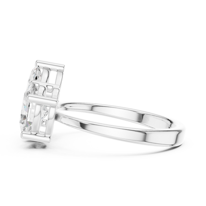 Mixed Shape Lab Grown Diamond Halo Ring