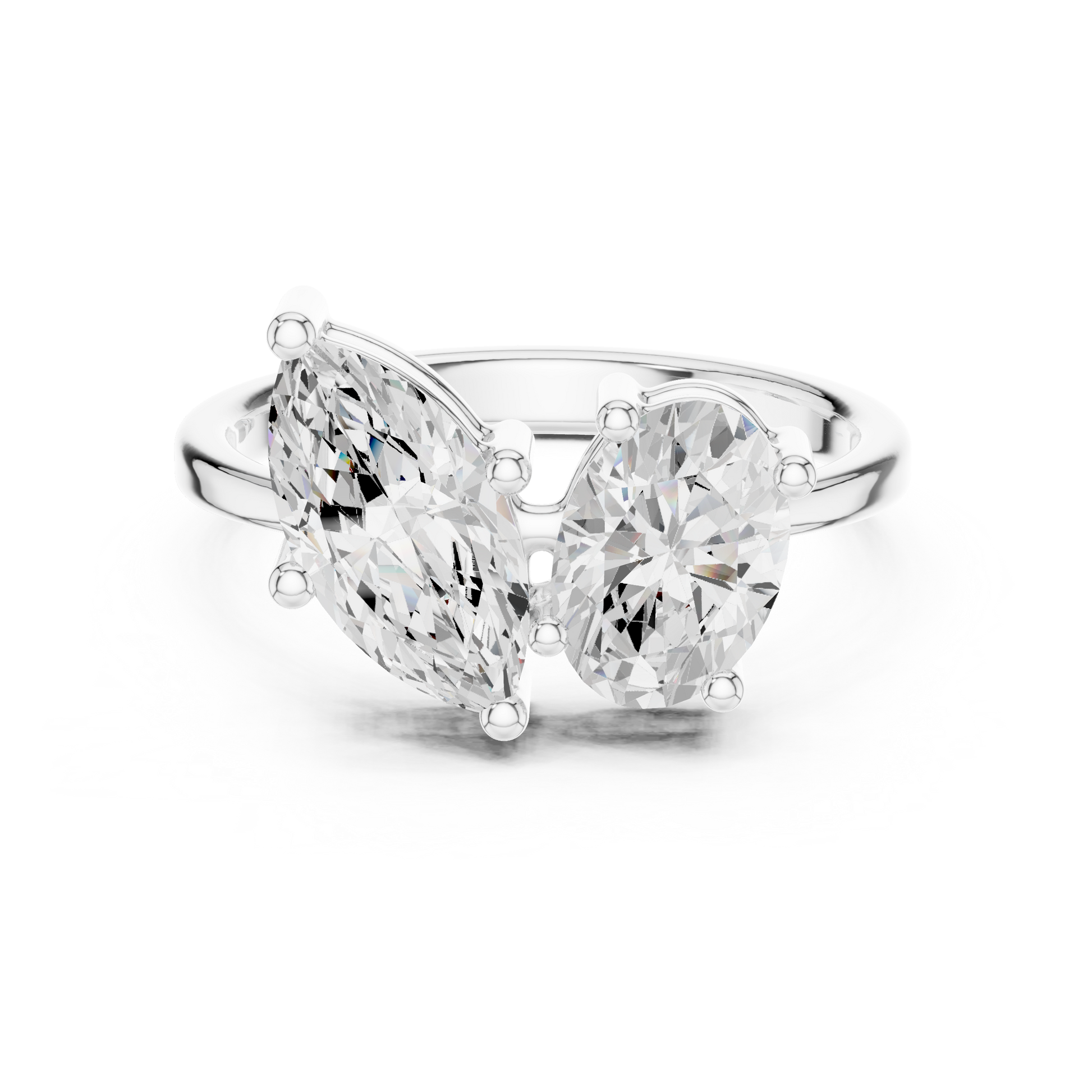 Mixed Shape Lab Grown Diamond Halo Ring