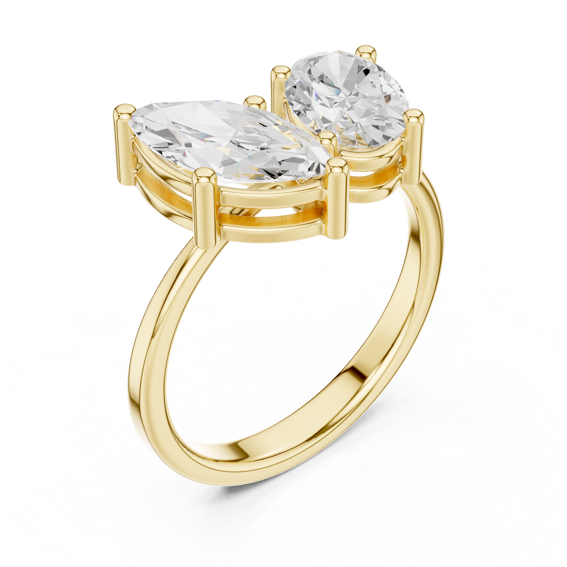 Mixed Shape Lab Grown Diamond Halo Ring