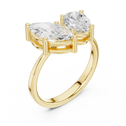 Mixed Shape Lab Grown Diamond Halo Ring