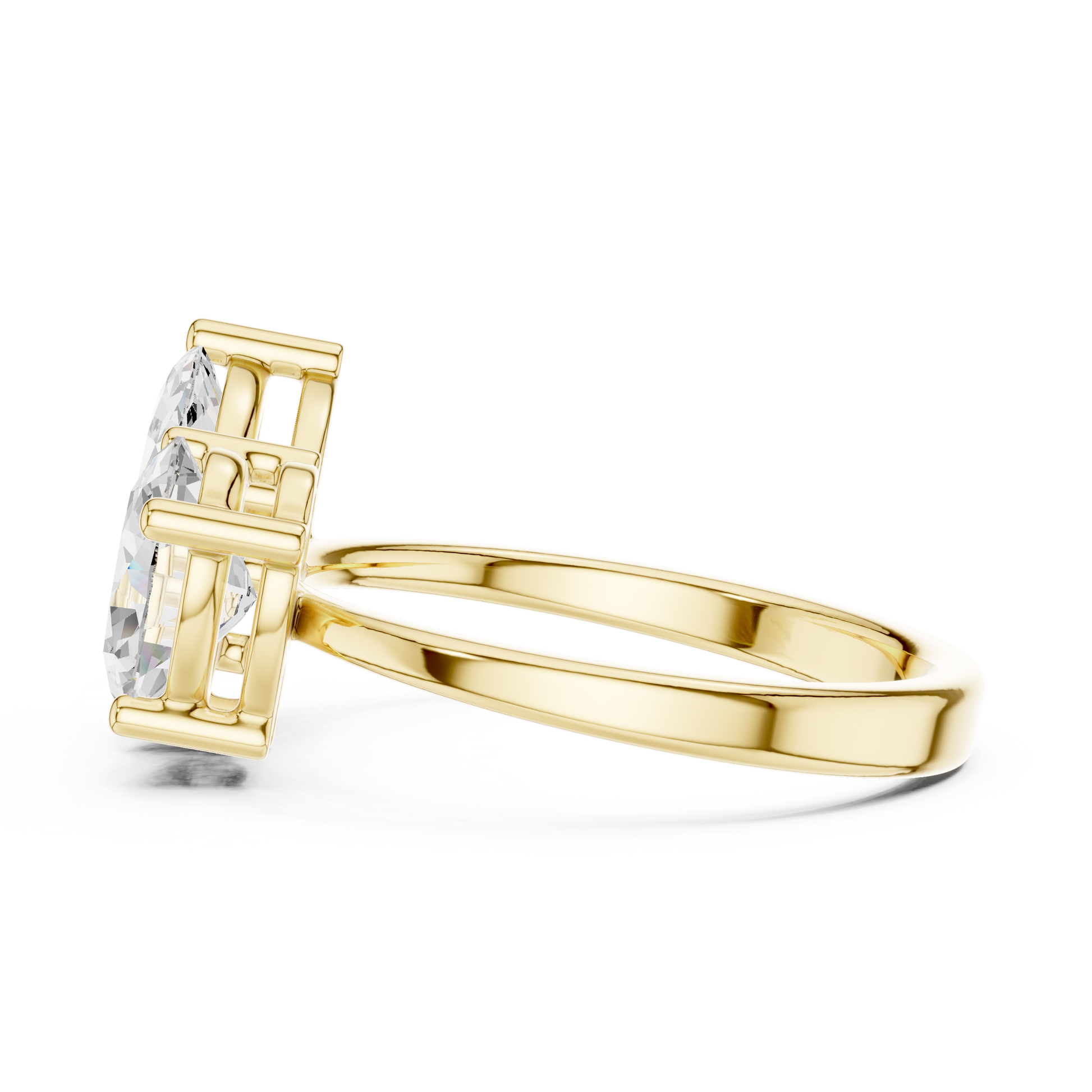 Mixed Shape Lab Grown Diamond Halo Ring
