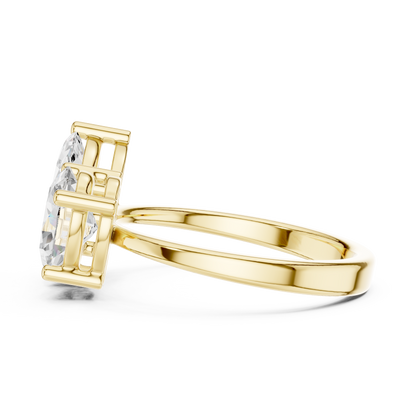 Mixed Shape Lab Grown Diamond Halo Ring