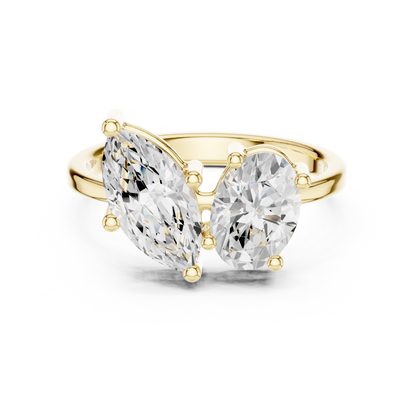 Mixed Shape Lab Grown Diamond Halo Ring