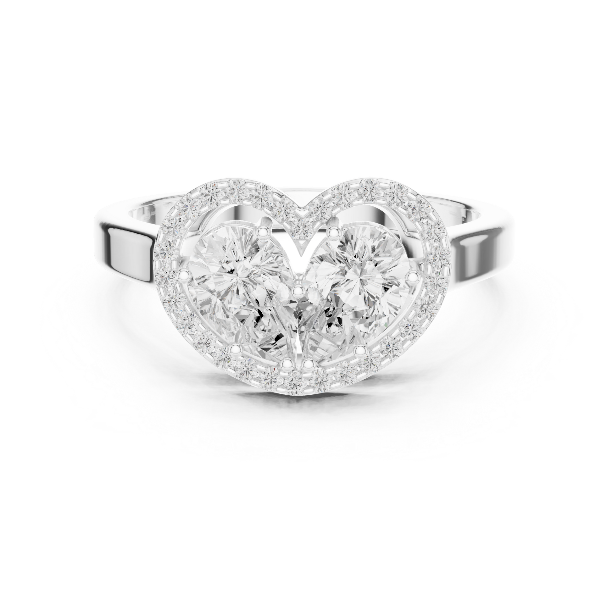 Mixed Shape Lab Grown Diamond Halo Ring