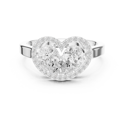 Mixed Shape Lab Grown Diamond Halo Ring