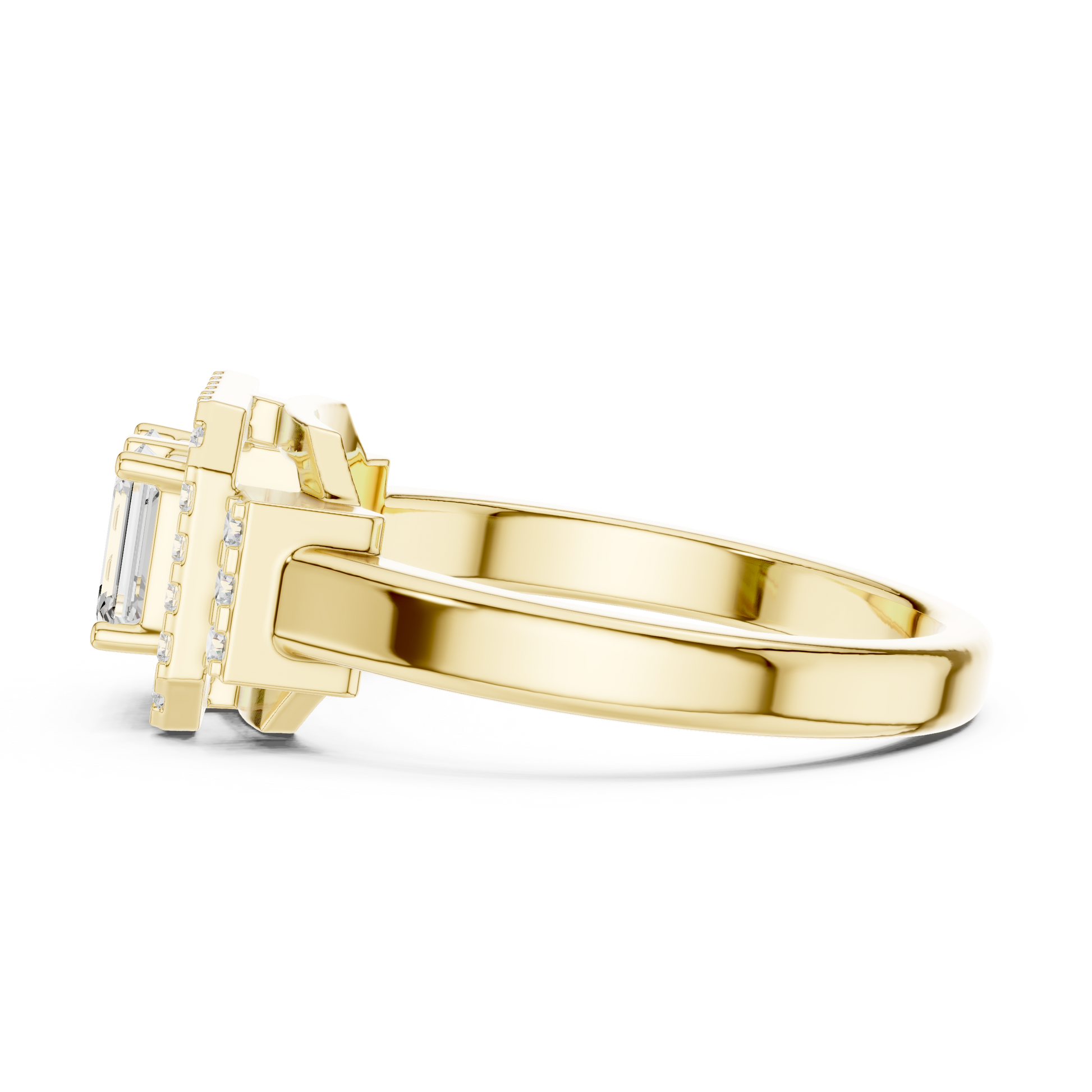 Mixed Shape Lab Grown Diamond Halo Ring