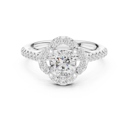Mixed Shape Lab Grown Diamond Halo Ring