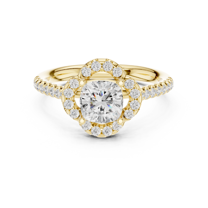 Mixed Shape Lab Grown Diamond Halo Ring