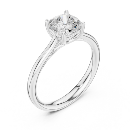 Round Solitaire Lab Grown Diamond Ring
