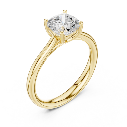 Round Solitaire Lab Grown Diamond Ring