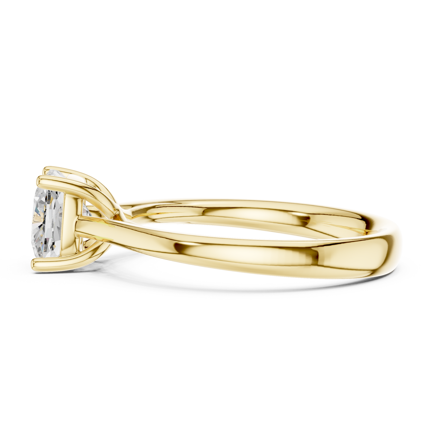 Round Solitaire Lab Grown Diamond Ring