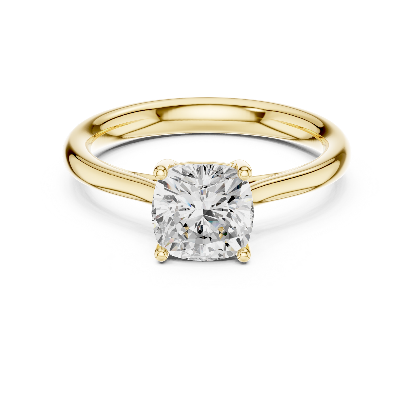 Round Solitaire Lab Grown Diamond Ring