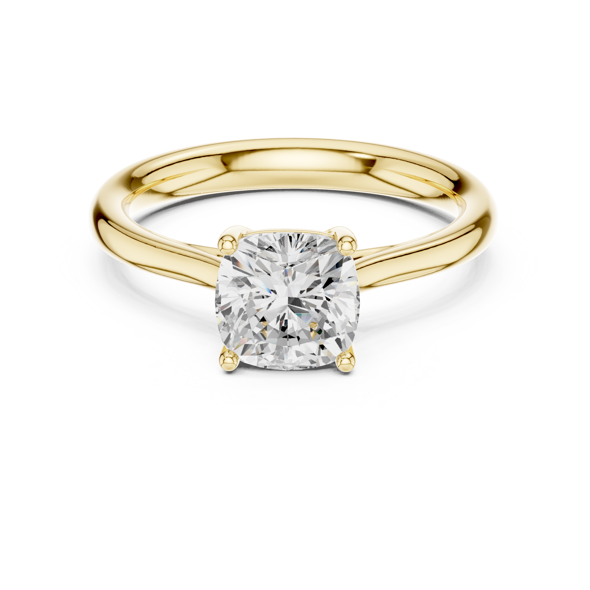 Round Solitaire Lab Grown Diamond Ring