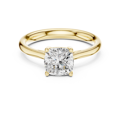 Round Solitaire Lab Grown Diamond Ring