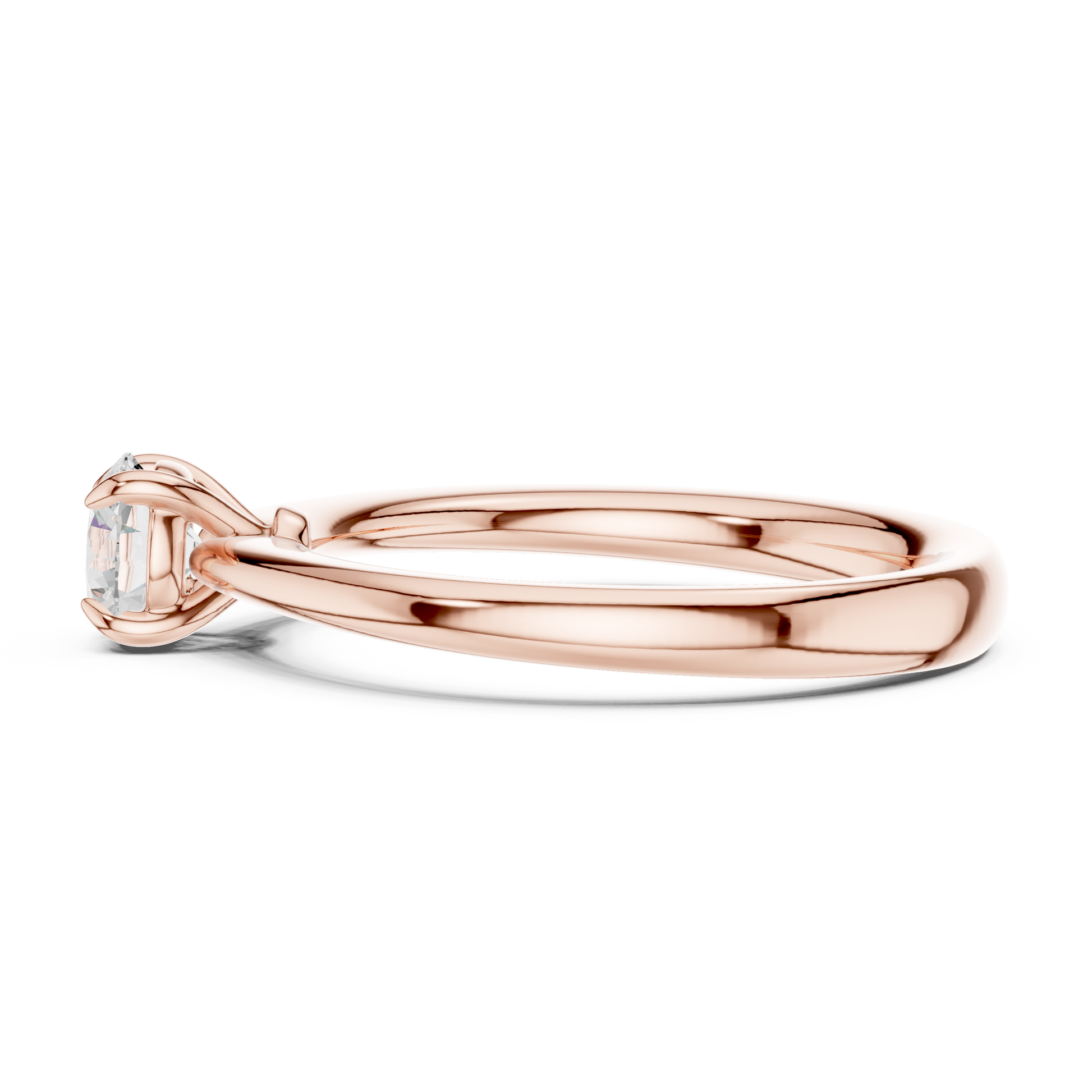 Round Solitaire Lab Grown Diamond Ring