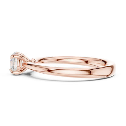 Round Solitaire Lab Grown Diamond Ring