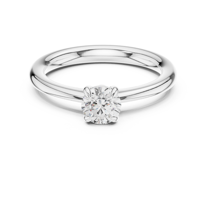Round Solitaire Lab Grown Diamond Ring