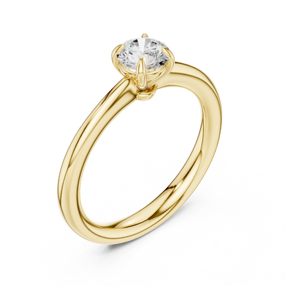 Round Solitaire Lab Grown Diamond Ring
