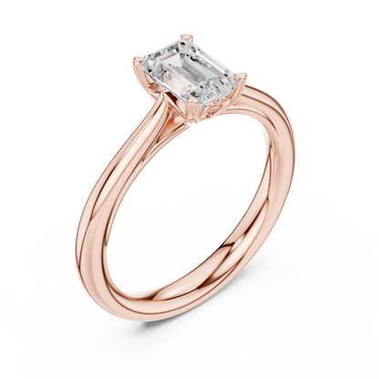 Cushion Solitaire Lab Grown Diamond Ring