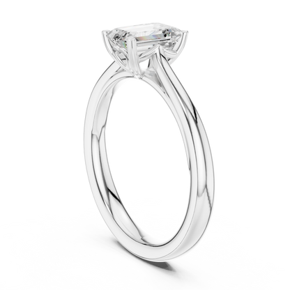 Cushion Solitaire Lab Grown Diamond Ring