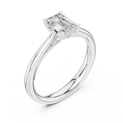 Cushion Solitaire Lab Grown Diamond Ring