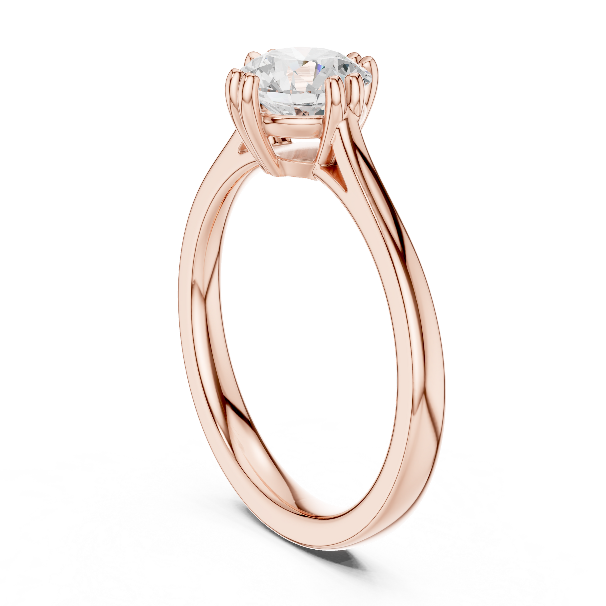 Round Solitaire Lab Grown Diamond Ring