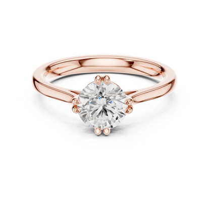 Round Solitaire Lab Grown Diamond Ring