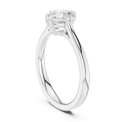 Round Solitaire Lab Grown Diamond Ring