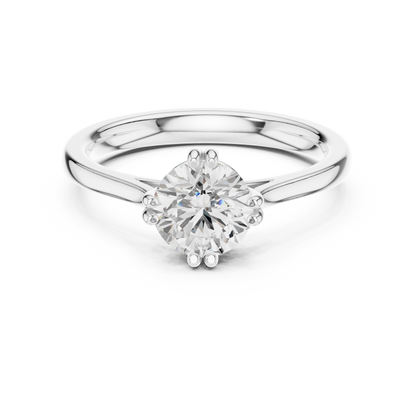 Round Solitaire Lab Grown Diamond Ring