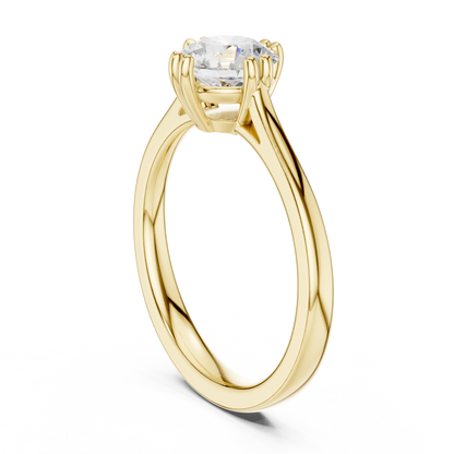 Round Solitaire Lab Grown Diamond Ring