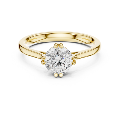 Round Solitaire Lab Grown Diamond Ring