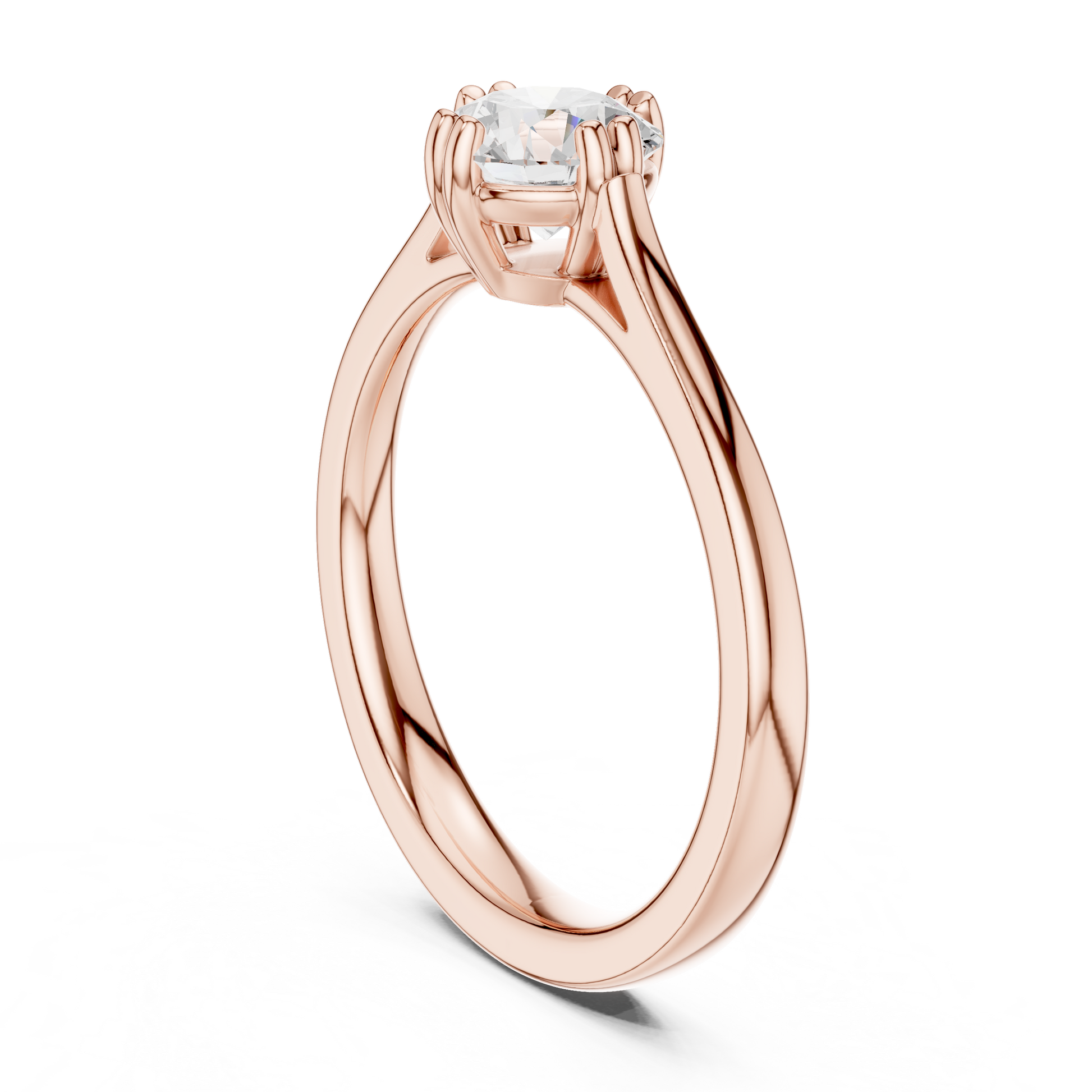 Round Solitaire Lab Grown Diamond Ring