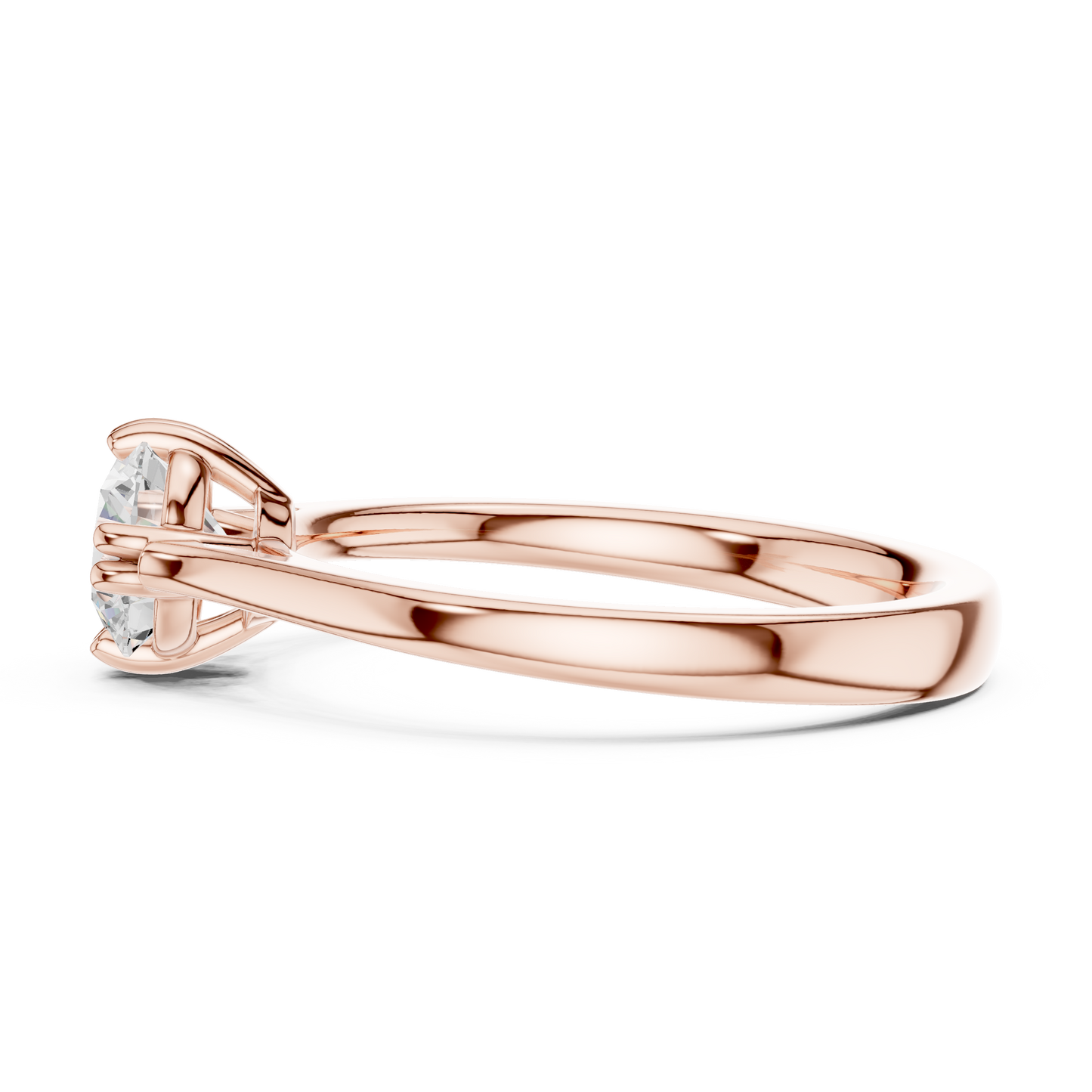 Round Solitaire Lab Grown Diamond Ring